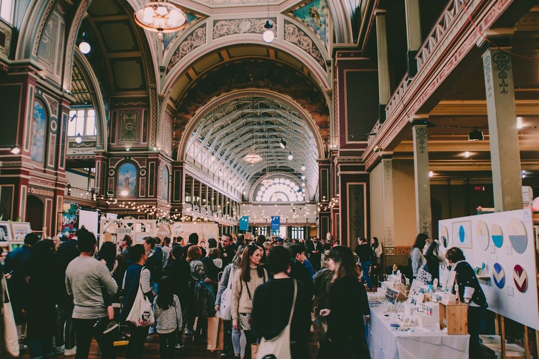 person networking at event